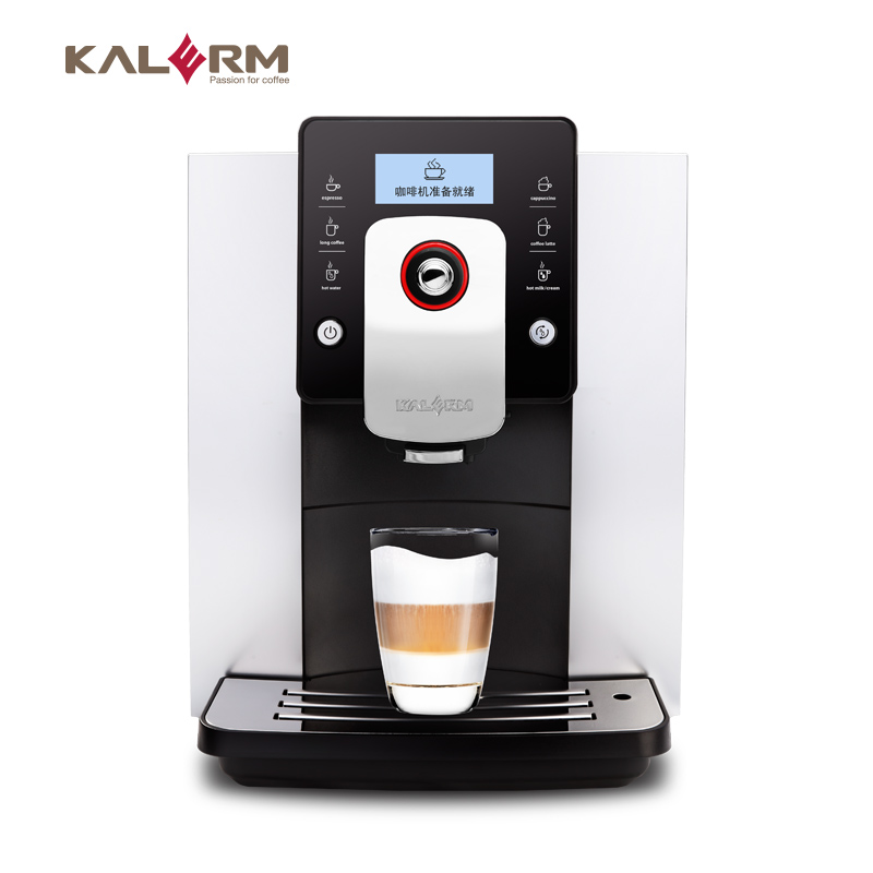 全自動(dòng)咖啡機(jī)家用商用意式卡布奇諾拿鐵KALERM/咖樂(lè)美 KLM1601-W