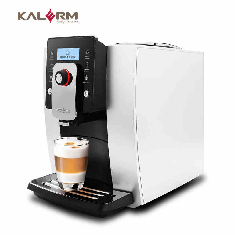 全自動(dòng)咖啡機(jī)家用商用意式卡布奇諾拿鐵KALERM/咖樂(lè)美 KLM1601-W