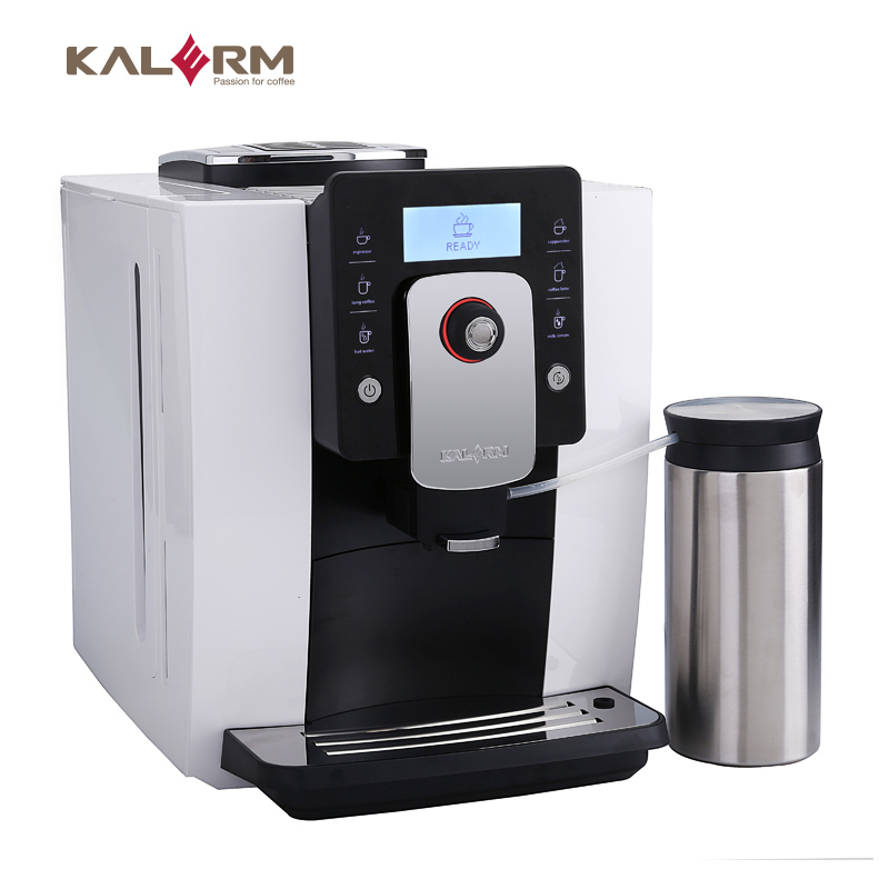 全自動(dòng)咖啡機(jī)家用商用意式卡布奇諾拿鐵KALERM/咖樂(lè)美 KLM1601-W