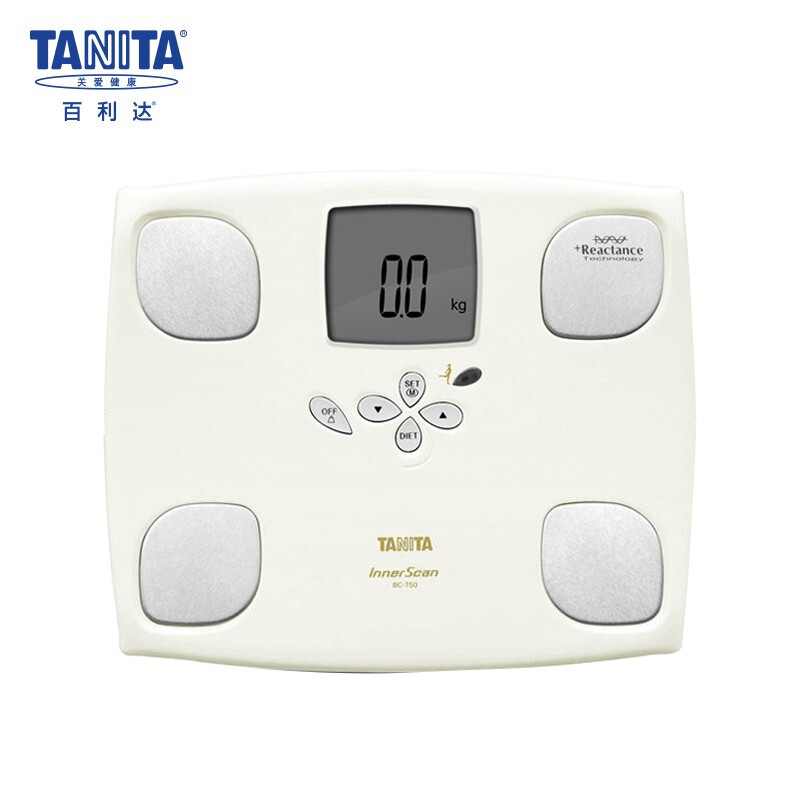 百利達(dá)(TANITA)電子體脂秤稱重人體秤精準(zhǔn)體脂儀家用計體重秤多種數(shù)據(jù)女性專屬 BC-750白色/草綠色